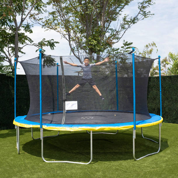 AirZone Play Backyard Jump 15' Round Trampoline with Safety Enclosure